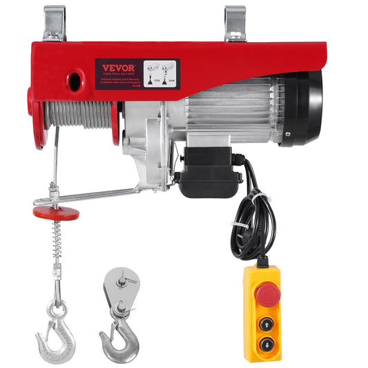 Electric hoist crane winch 2640 lbs with 14 ft wired remote control 230V