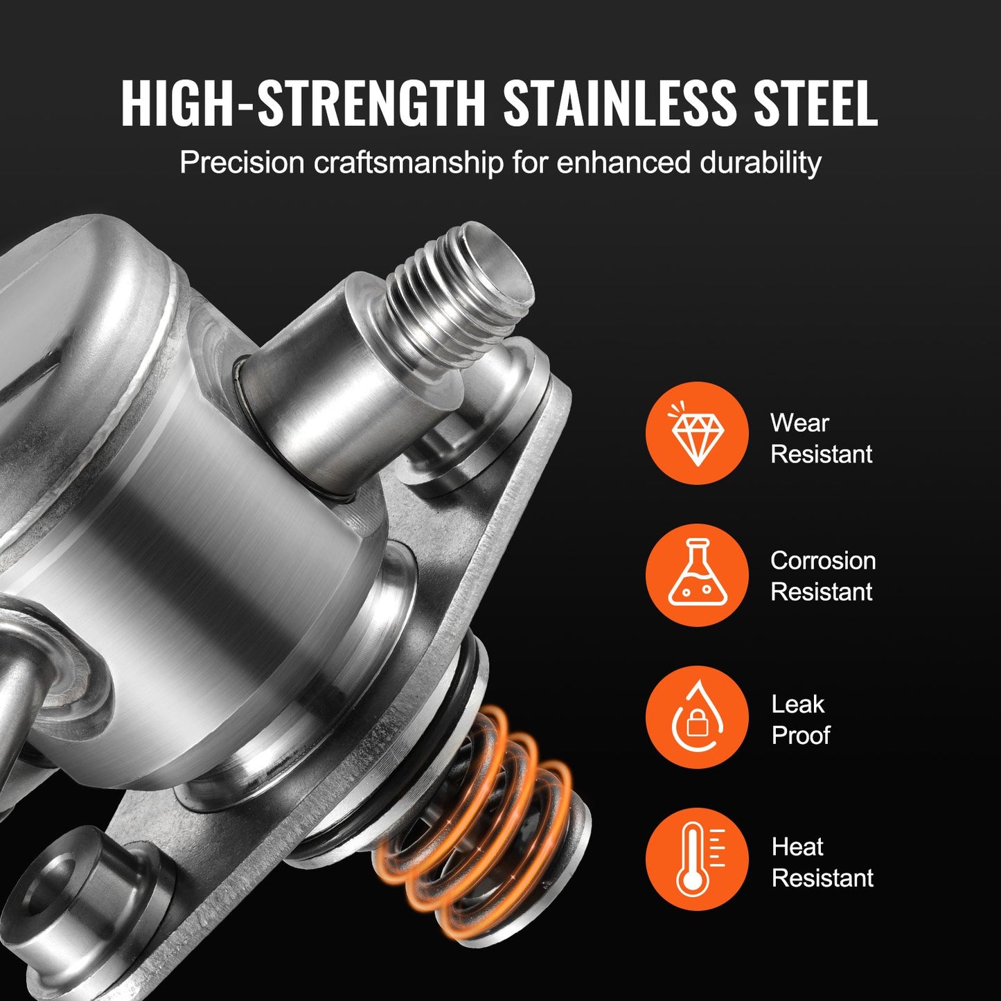 High Pressure Fuel Pump 50-80 L/h Flow Rate 0.5 Mpa Pressure for Buick Lacrosse, Regal, Verano, Chevrolet Captiva Sport, Equinox, Impala, Malibu, Gmc Terrain 2010-2017