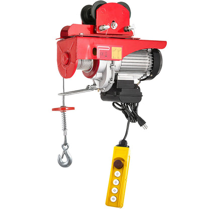 Electric Wire Rope Hoist with Trolley, Electric Wire Rope Hoist with Trolley Remote Control Industry 1000KG/2200LBS Capacity