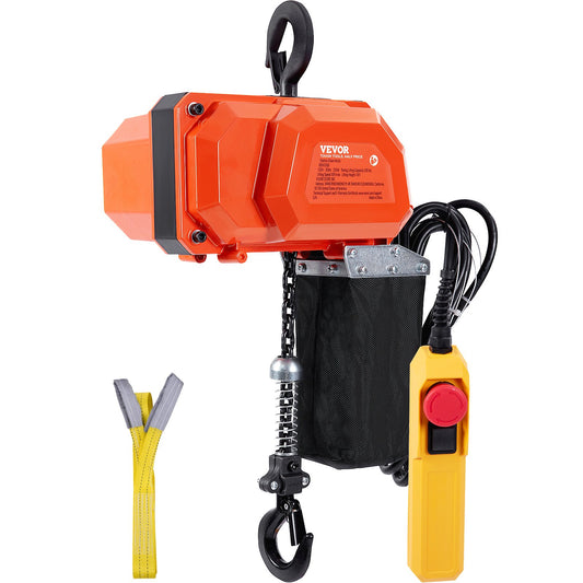 Elektrisk kedjetelfer Enfas krantelfer 330 lbs Last 10 fot lyft