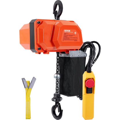 Elektrisk kedjetelfer Enfas krantelfer 330 lbs Last 10 fot lyft