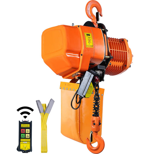 Elektrisk kedjetelfer Trefas krantelfer 4400 lbs Last 20 fot lyft