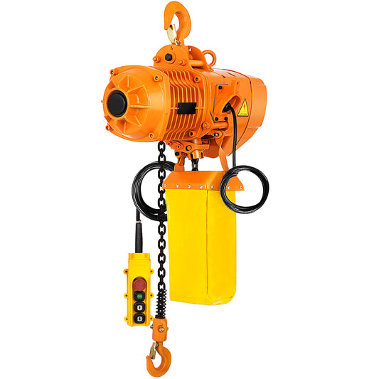 Elektrisk kedjetelfer Enfas krantelfer 2200 lbs Last 13 fot lyft