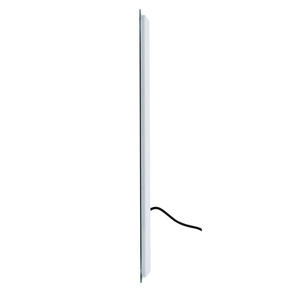 LED Bathroom Mirror 3 Colors Anti-fog Wall Mounted Makeup Mirror 50 x 70 cm