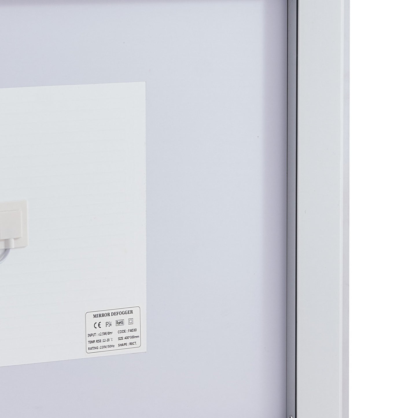 LED bathroom mirror 3 color anti-fog Wall mounted makeup mirror 70 x 100 cm