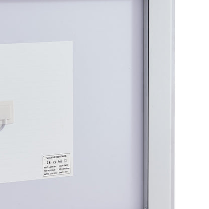 LED bathroom mirror 3 color anti-fog Wall mounted makeup mirror 70 x 100 cm