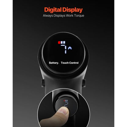 Elektrisk Skruvmejsel, 7 Vridmomentinställningar 0,5-5 Nm, 2500mAh Batteri, Sladdlös Skruvmejselsats med 32 Del 1/4-tums Bits, Digital Display, LED-Lampa, Typ-C Laddning, För Möbelreparationer |  EU