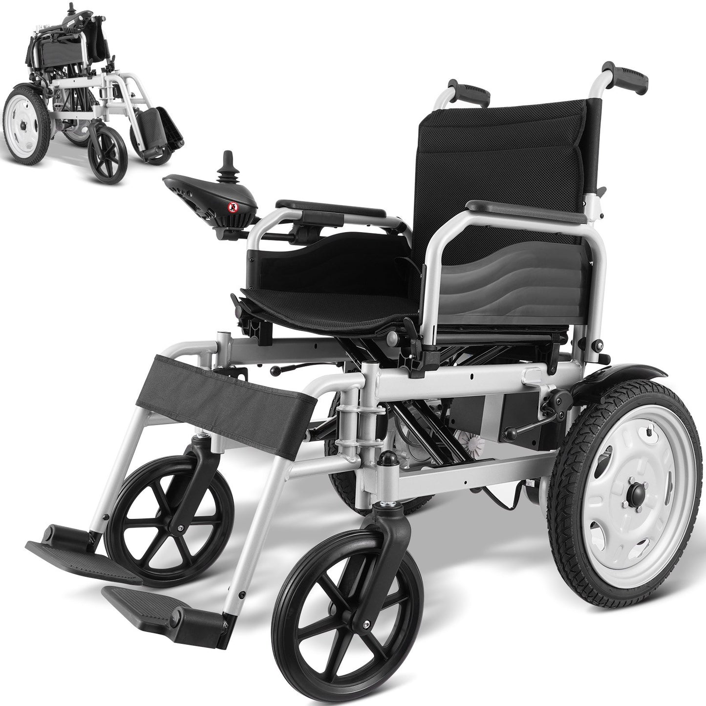 Intelligent Folding Electric Wheelchair Motorized Power Chair 265 lbs