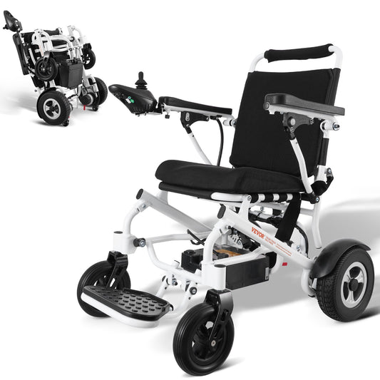 Intelligent hopfällbar elektrisk rullstol Motoriserad elrullstol 300 lbs