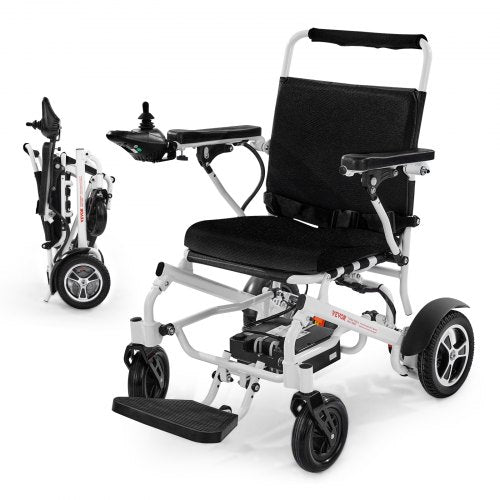 Elektrisk Rullstol 136 kg Kapacitet Hopfällbar Lätt 21 km 53 cm Sits