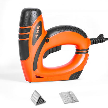 Elektrisk spikpistol, 2-i-1 häftpistol Bradspikpistol, 18 Gauge 15 mm, häftpistol Bradspikpistol med 1000 st klammer och 1000 st spik, halkfritt gummigrepp, för träbearbetning och gör-det-själv-projekt |  EU