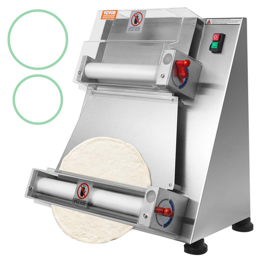 15 tums Pizzadeg Roller Sheeter Automatisk kommersiell pizzadegpress