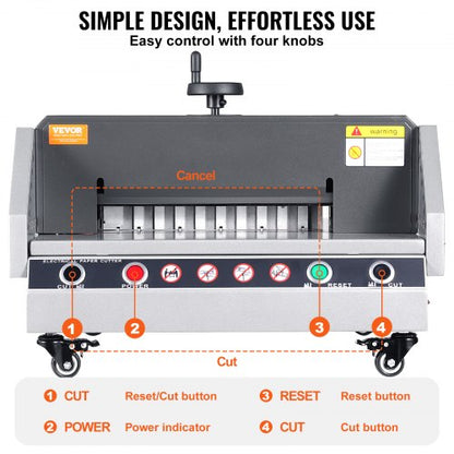 Electric Paper Cutter 13" Width 1.57" Thickness Desktop Paper Cutter | EU