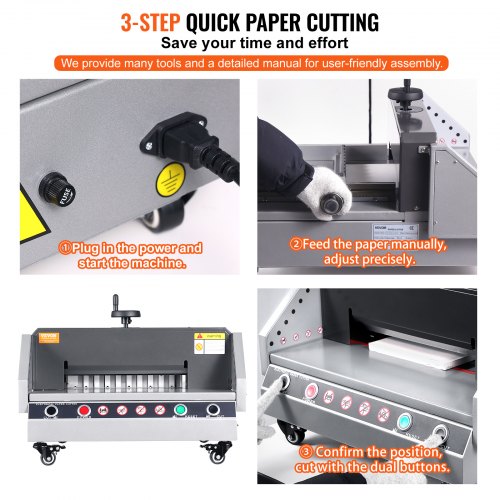 Electric Paper Cutter 13" Width 1.57" Thickness Desktop Paper Cutter | EU
