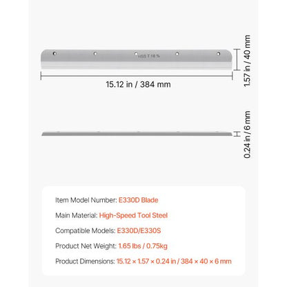 Paper Cutter Blade Heavy Duty Steel Blade Replacement for E330D/E330S | EU