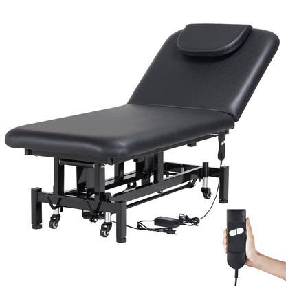 Electric massage table Height adjustable with 0-45° adjustable backrest
