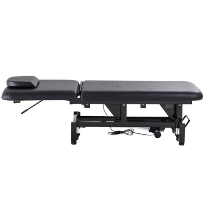Electric massage table Height adjustable with 0-45° adjustable backrest
