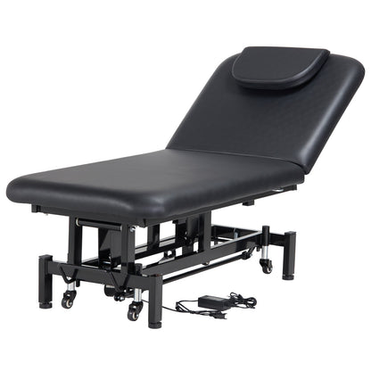 Electric massage table Height adjustable with 0-45° adjustable backrest