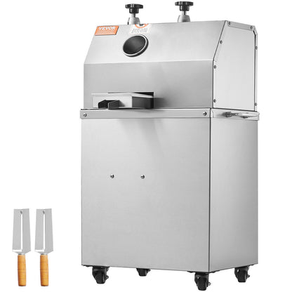 Elektrischer Zuckerrohr-Entsafter, 750 W, Leistung 290 kg/h, 3 Walzen, 6,1 cm großer Einlass