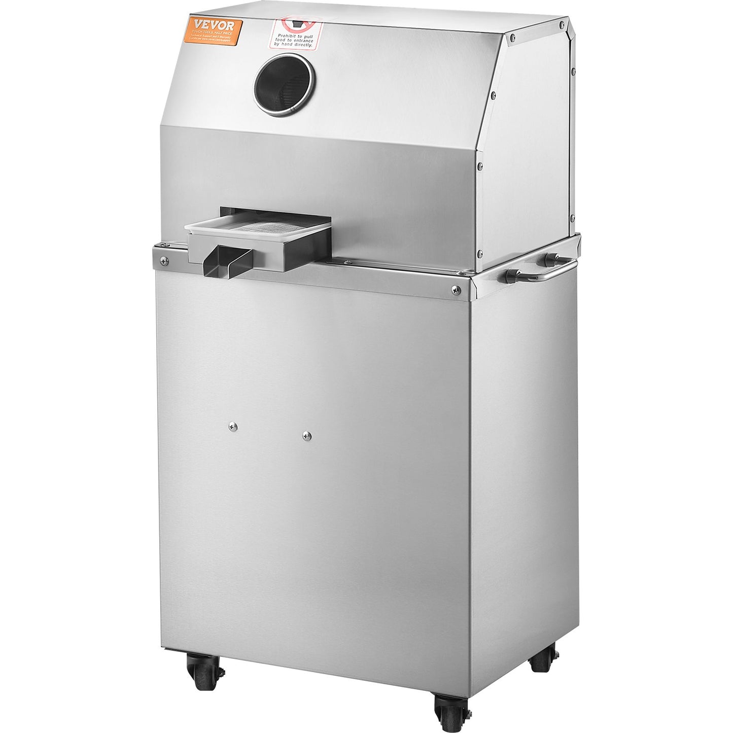 800W elektrisk sockerrörsjuicer 661LBS/H Utgång 3 rullar 2,4" stort inlopp