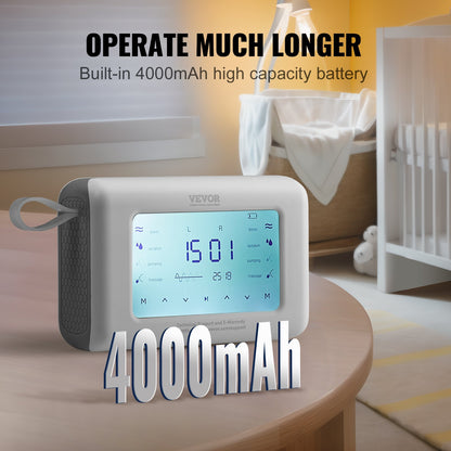 Elektrische Milchpumpe, einfach/doppelt verstellbar, 4 Positionen und 9/15 Stufen, 300 mmHg