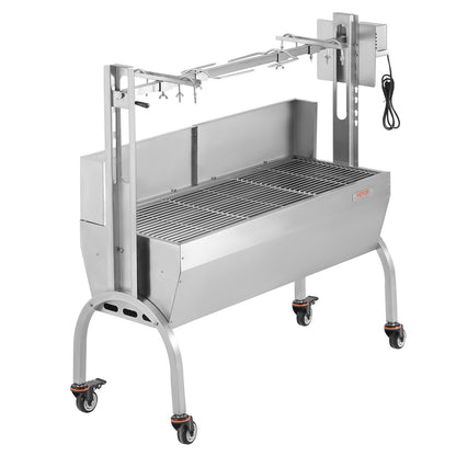 Roaster Spit Rotisserie BBQ Grill Gris Lamm Kyckling Roaster 52W 198LBS