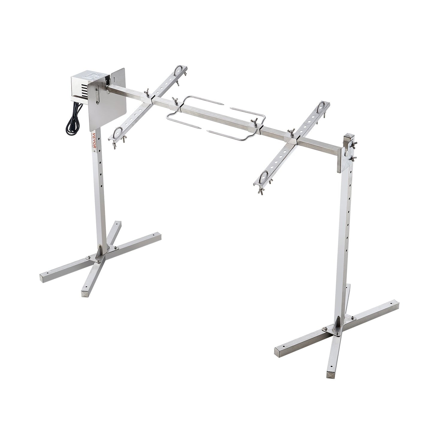 46" Electric BBQ Rotisserie Grill Kit Stainless Steel Grill 90lb Pork Lamb