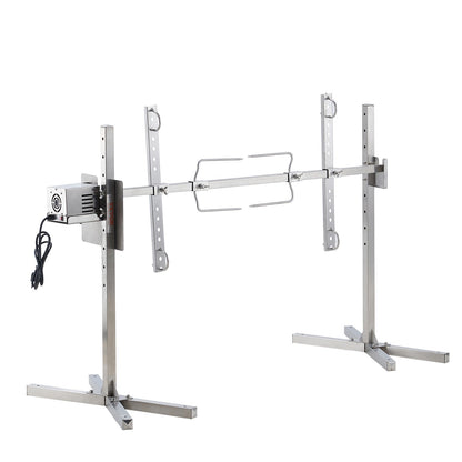 46" Electric BBQ Rotisserie Grill Kit Stainless Steel Grill 90lb Pork Lamb