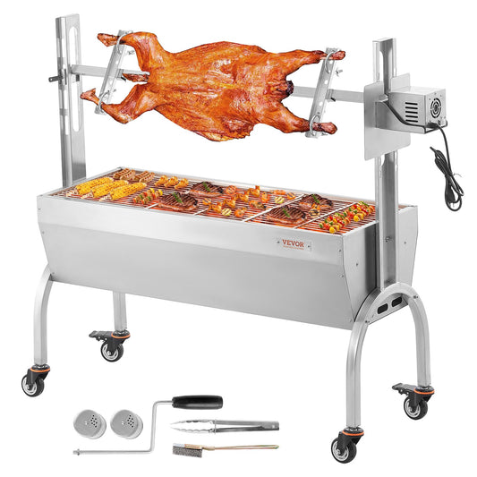 Roaster Spit Rotisserie BBQ Grill Gris Lamm Kyckling Stek 52W 198LBS