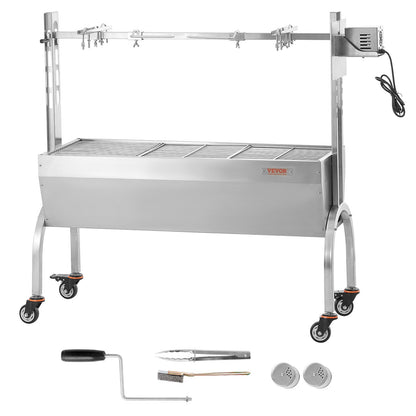 Roaster Spit Rotisserie BBQ Grill Gris Lamm Kyckling Stek 52W 198LBS