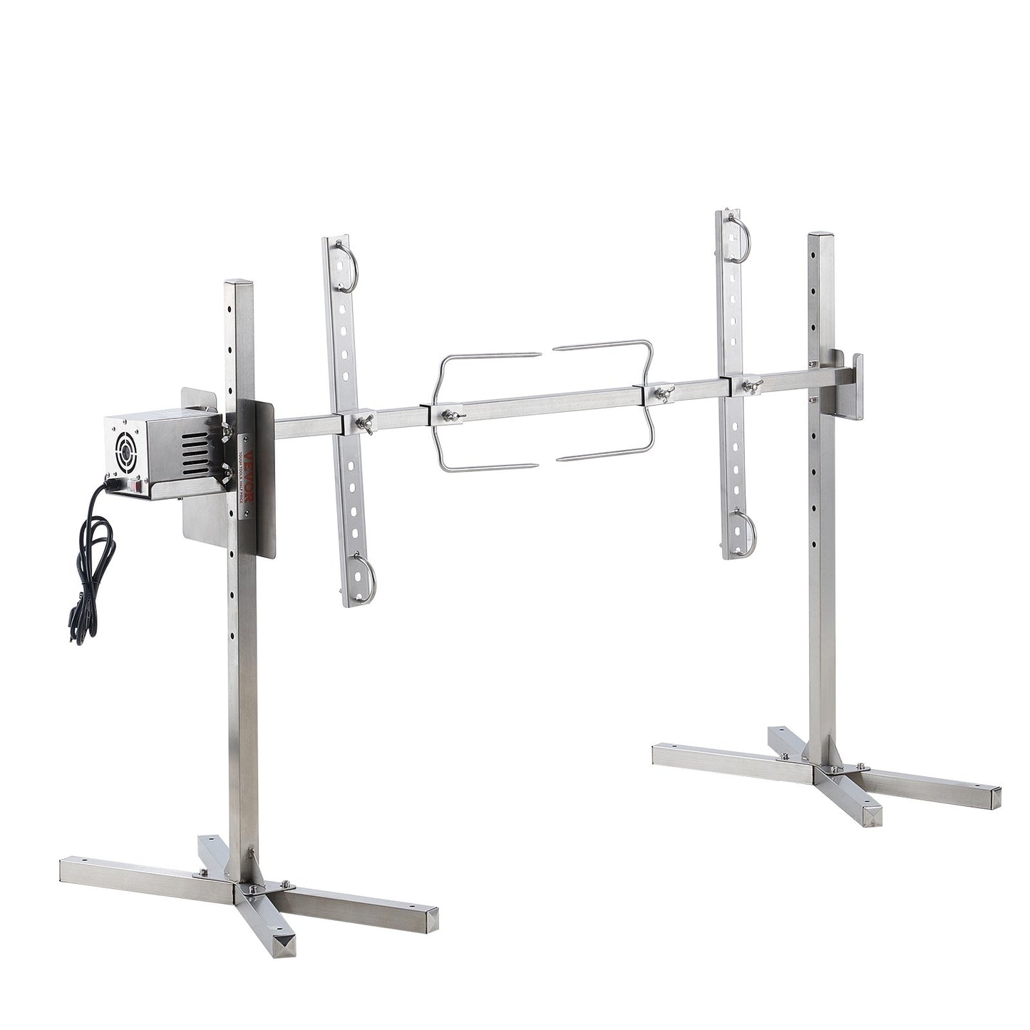 46" Electric BBQ Rotisserie Grill Kit Stainless Steel Grill 132lb Pork Lamb