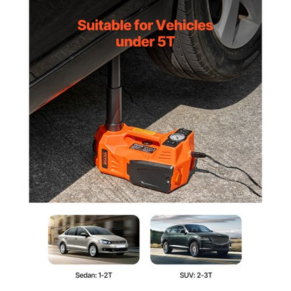 verstellbarer elektrischer Wagenheber 5 Tonnen / 11000 lbs Wagenheber-Set mit sicherem Hammer | EU
