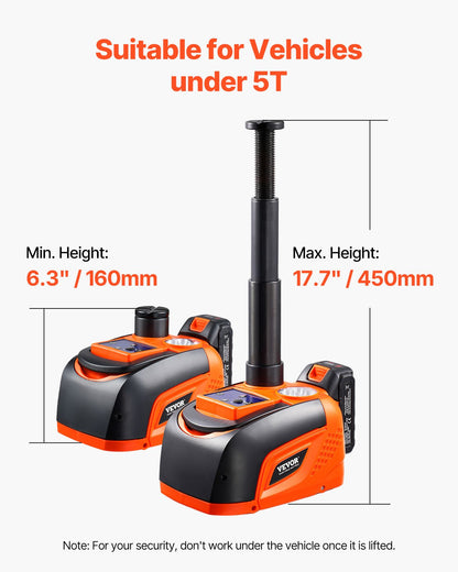 Elbilsuttag 5 ton /11000 lbs Portabelt uttagssats med fjärrkontroll