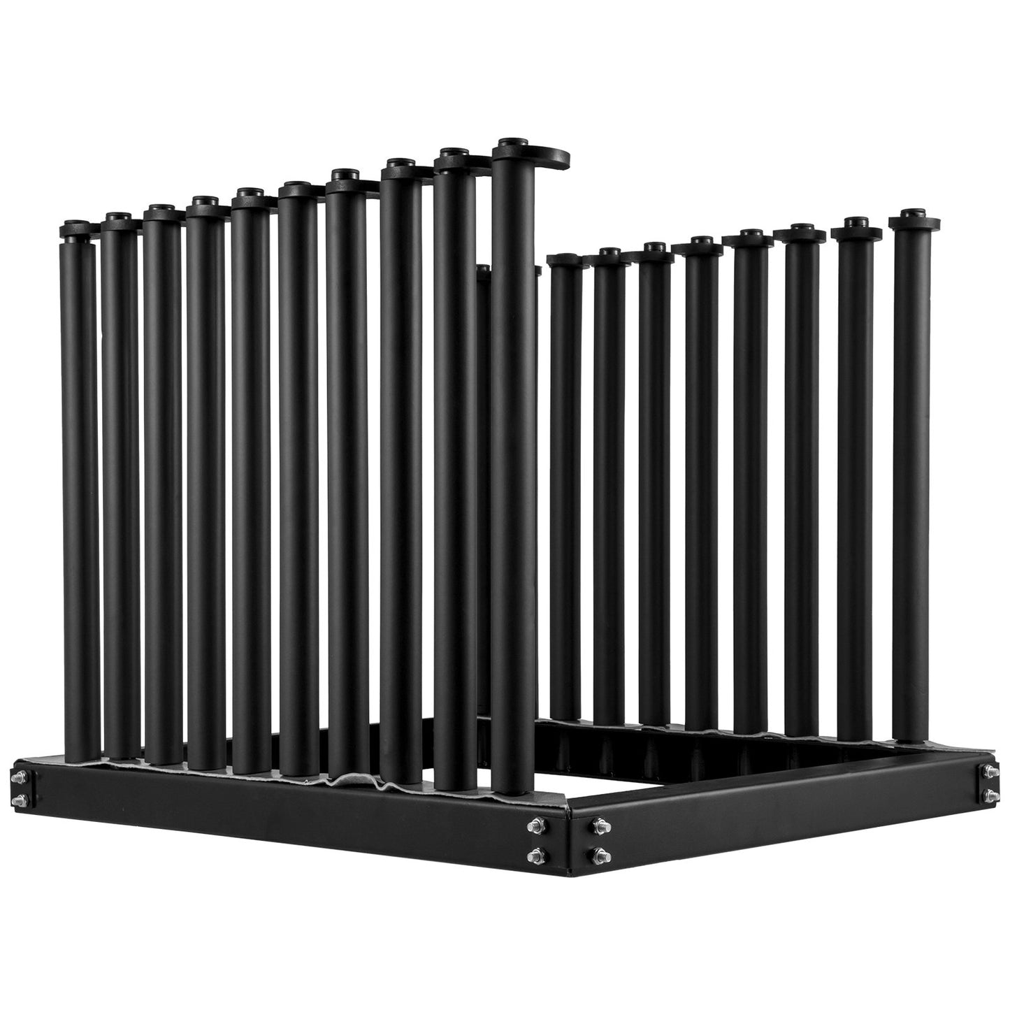 Windshield Rack 9-Lite, Vindrute Truck Rack Stål, Vindrute Glas Rack 24-tums höjd, Vindrute Rack för lastbil med PVC-kudde och skumstoppning, Glasrack för lastbil, för glastransport