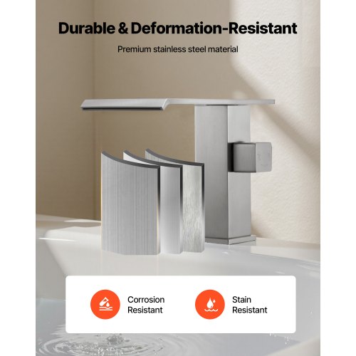 romersk badkarsblandare, badkarsblandare med 3 hål och vattenfall, utbredda romerska badkarsblandare med duschmunstycke och 1 handtag, romerska badkarsblandare för husdjurstvätt, bad för vuxna, borstat rostfritt stål |  EU