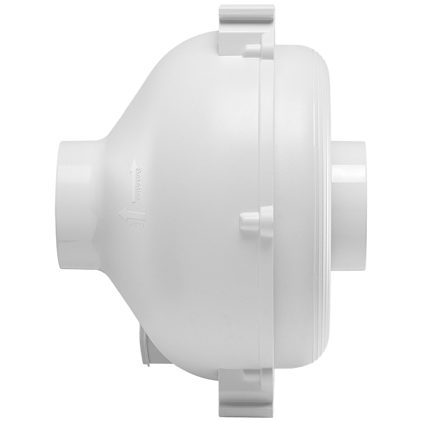 4" to 3.5" Radon Mitigation Fan System Kit Quiet 260 CFM Inline Duct Fan
