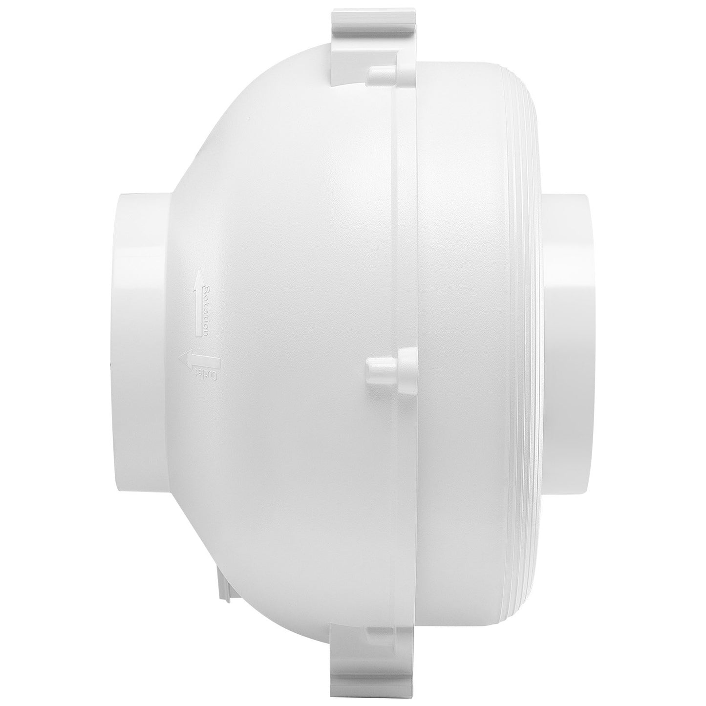 6" to 4.5" Radon Mitigation Fan System Kit Quiet 380 CFM Inline Duct Fan