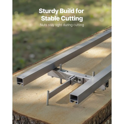 Skenstyrningssystem, 4,57 m 6 tvärstänger motorsågssatser, sågfrässystem i aluminium som fungerar med motorsåg, 4 kilar, justerbart skenstyrningssystem för byggare och träarbetare |  EU