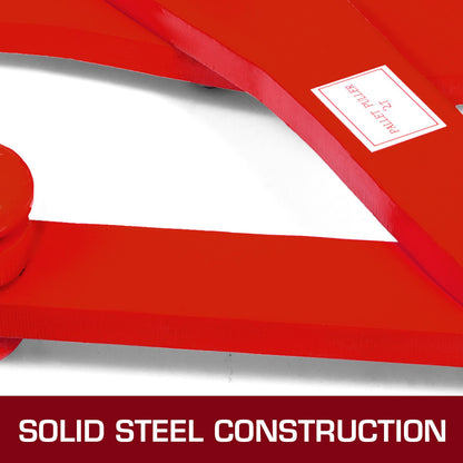 2T Pallet Puller Steel Single Scissor Red Pallet Puller Clamp 4409 LBS Capacity Pallet Grabber 6.3 Inch Jaw Opening x 0.5 Inch Jaw Height arbitrarily Changed to Adjust The use