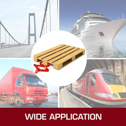 2T Pallet Puller Steel Single Scissor Red Pallet Puller Clamp 4409 LBS Capacity Pallet Grabber 6.3 Inch Jaw Opening x 0.5 Inch Jaw Height arbitrarily Changed to Adjust The use