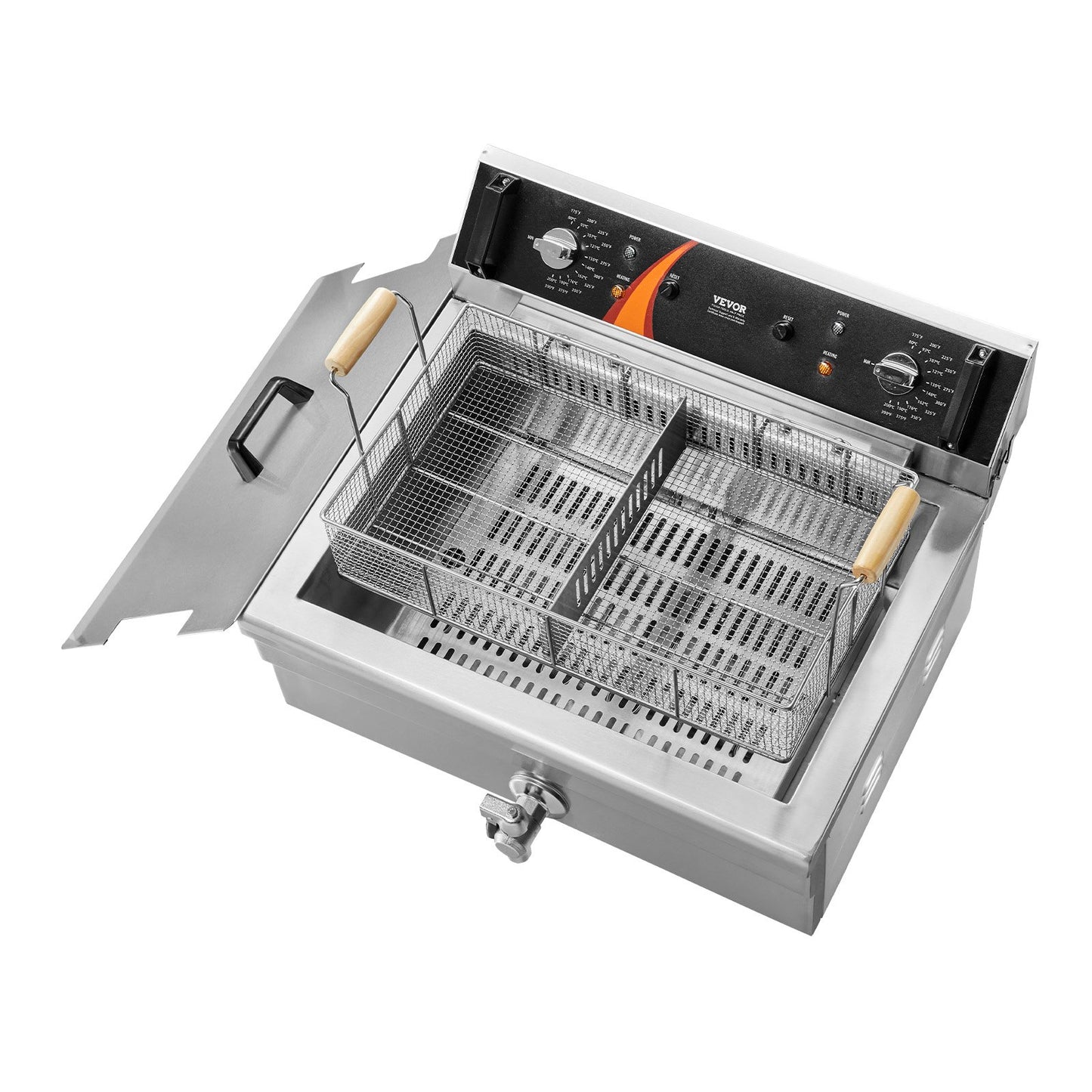 Commercial Electric Deep Fryer Deep Fryer Countertop 3000W 30.6Qt/29L