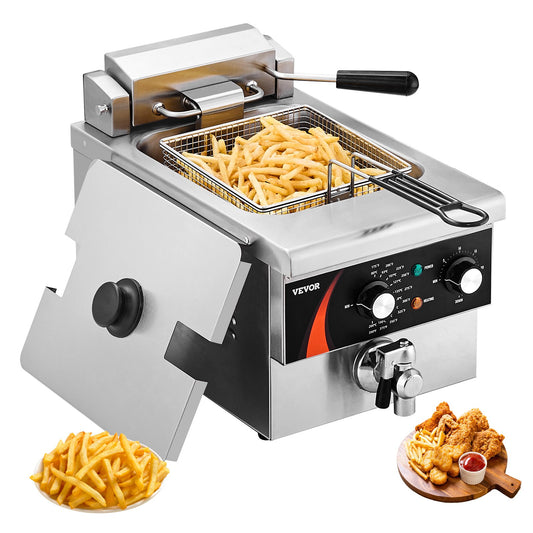 Kommersiell elektrisk fritös Fritös bänkskiva 9Qt /8,5 L