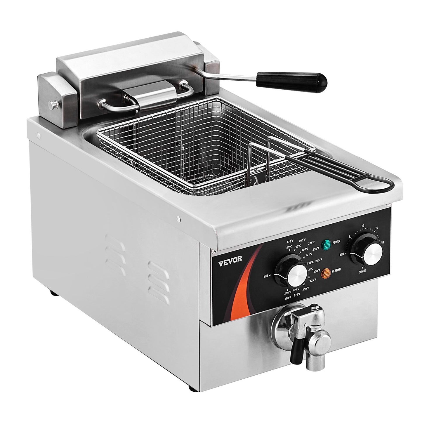 Kommersiell elektrisk fritös Fritös bänkskiva 9Qt /8,5 L