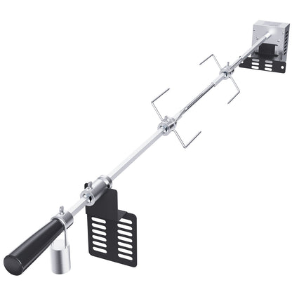 Universal Grill Rotisserie Kit BBQ Roaster 32"/39" Spit Rod Elmotor