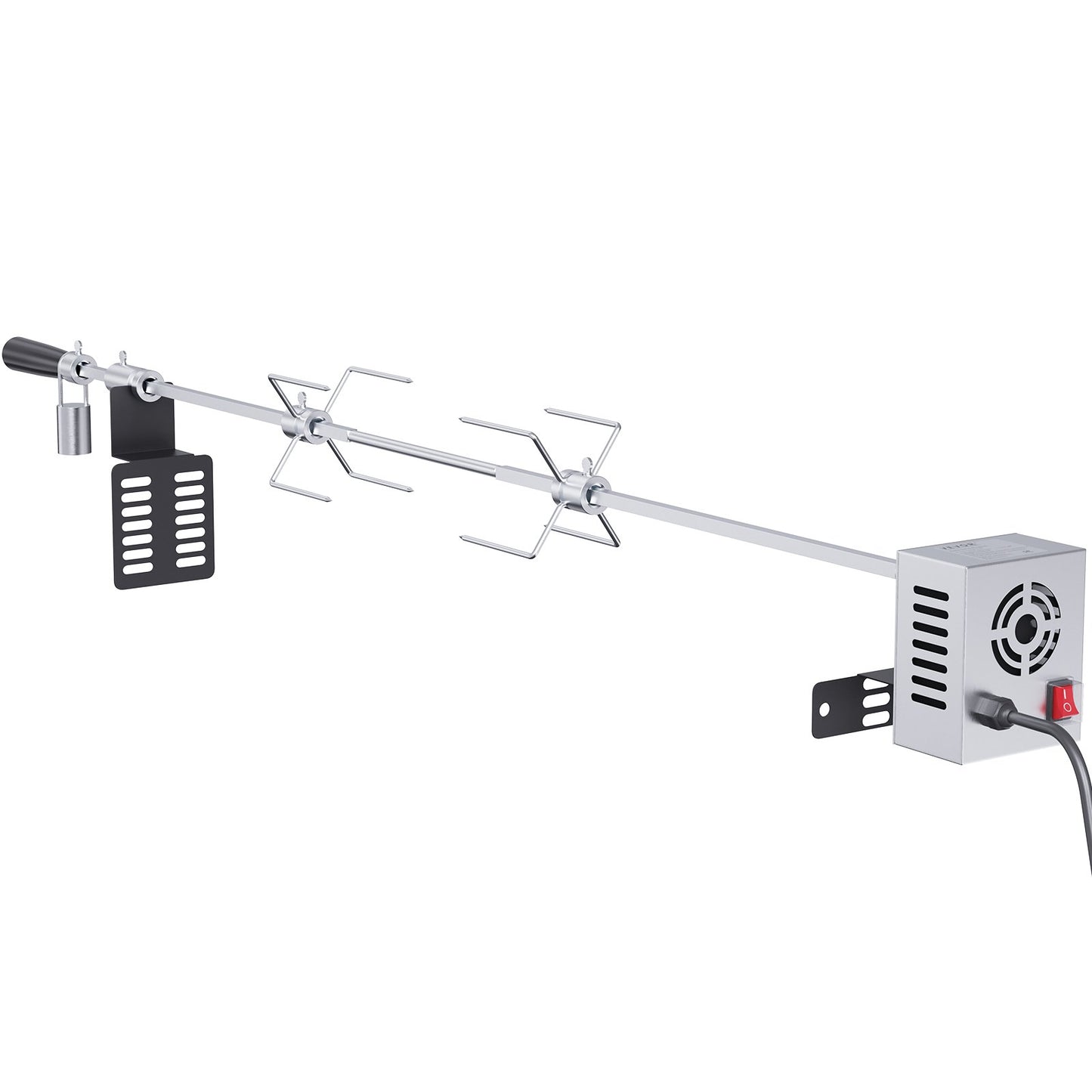 Universal Grill Rotisserie Kit BBQ Roaster 32"/39" Spit Rod Elmotor