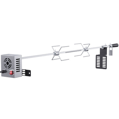 Universal Grill Rotisserie Kit BBQ Roaster 32"/39" Spit Rod Elmotor
