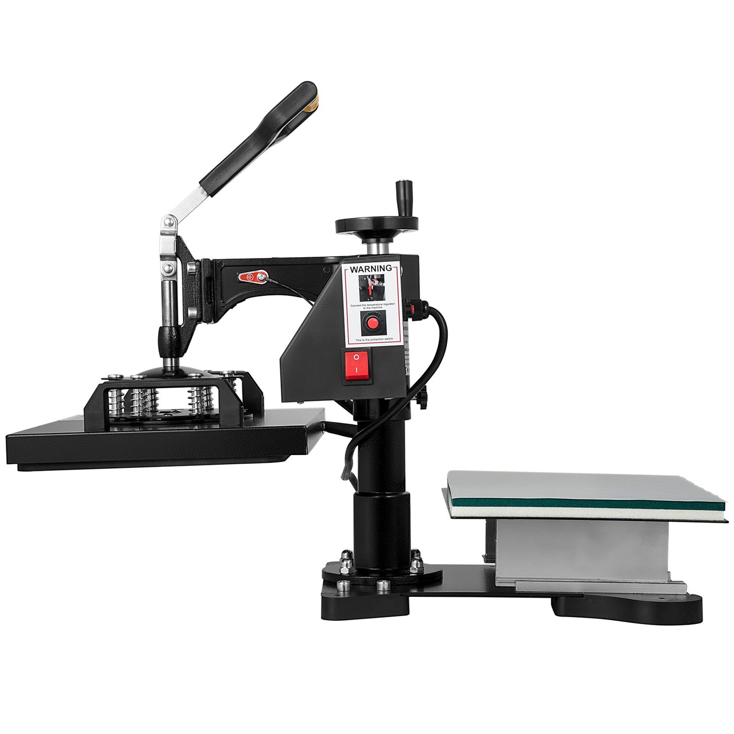 Wärmepresse, 10 x 12 Zoll/25 x 30 cm, 2-in-1-Clamshell-Sublimationstransferdrucker mit Teflonbeschichtung, digitale, präzise Wärmeregelung, Powerpress für T-Shirts, Hüte und Kappen