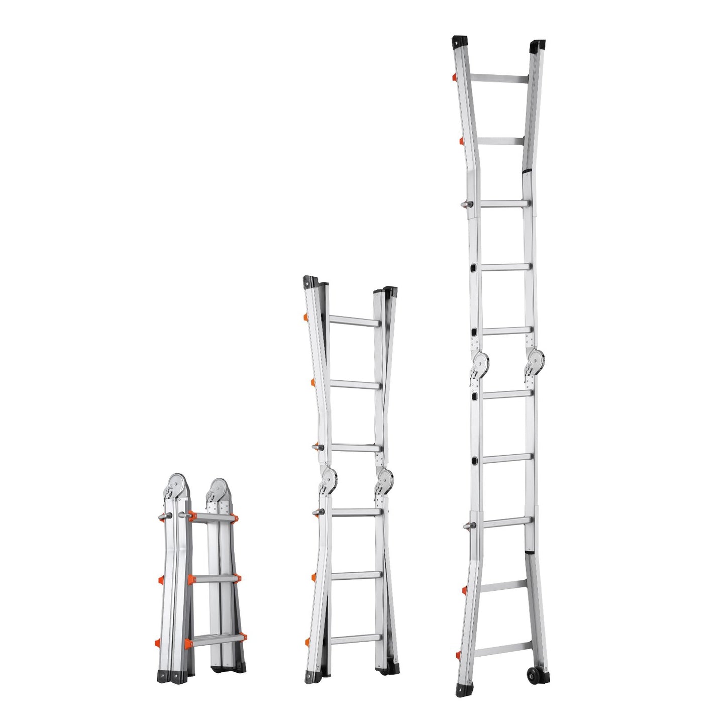 Telescoping Ladder A Frame 9.5 FT Extension Multi-Function for Homework