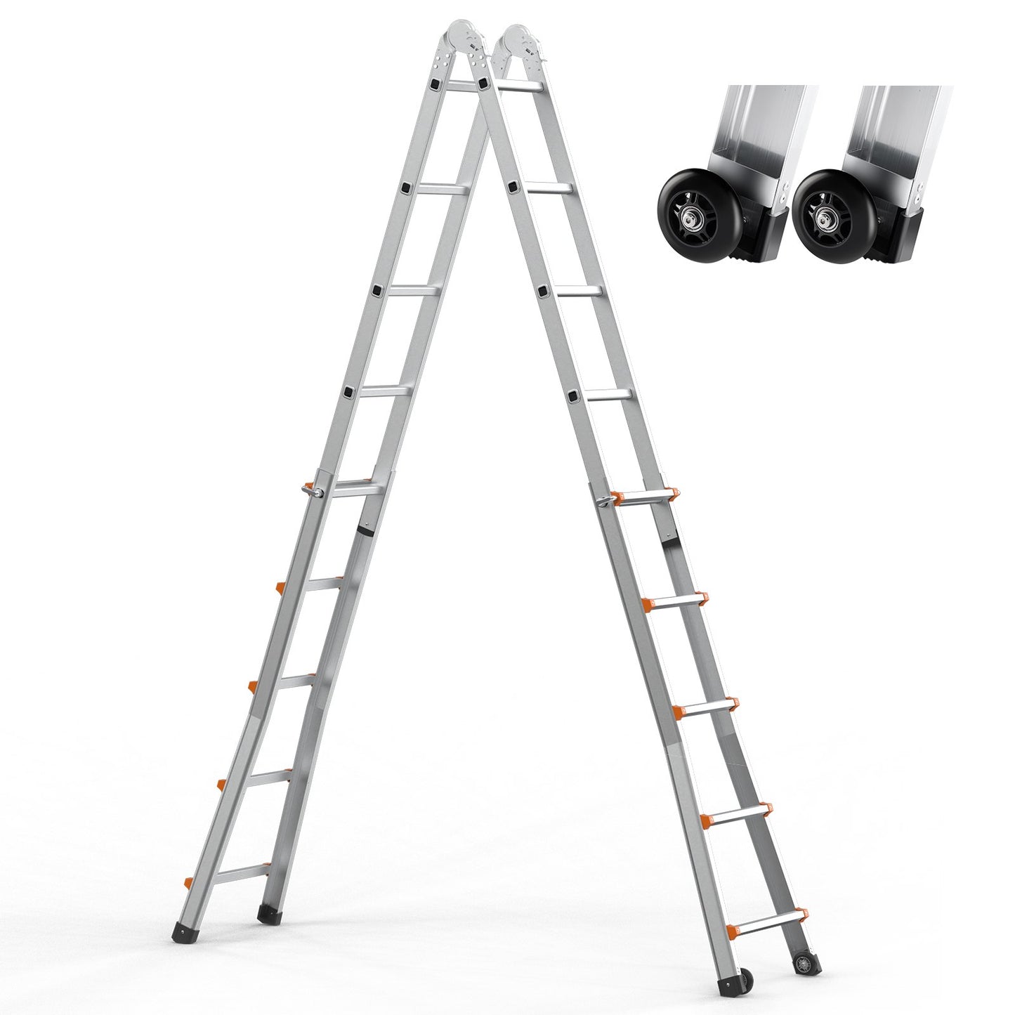 Telescoping Ladder A Frame 16,7 FT förlängning multifunktion för läxor