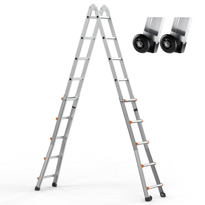 Telescoping Ladder A Frame 16,7 FT förlängning multifunktion för läxor